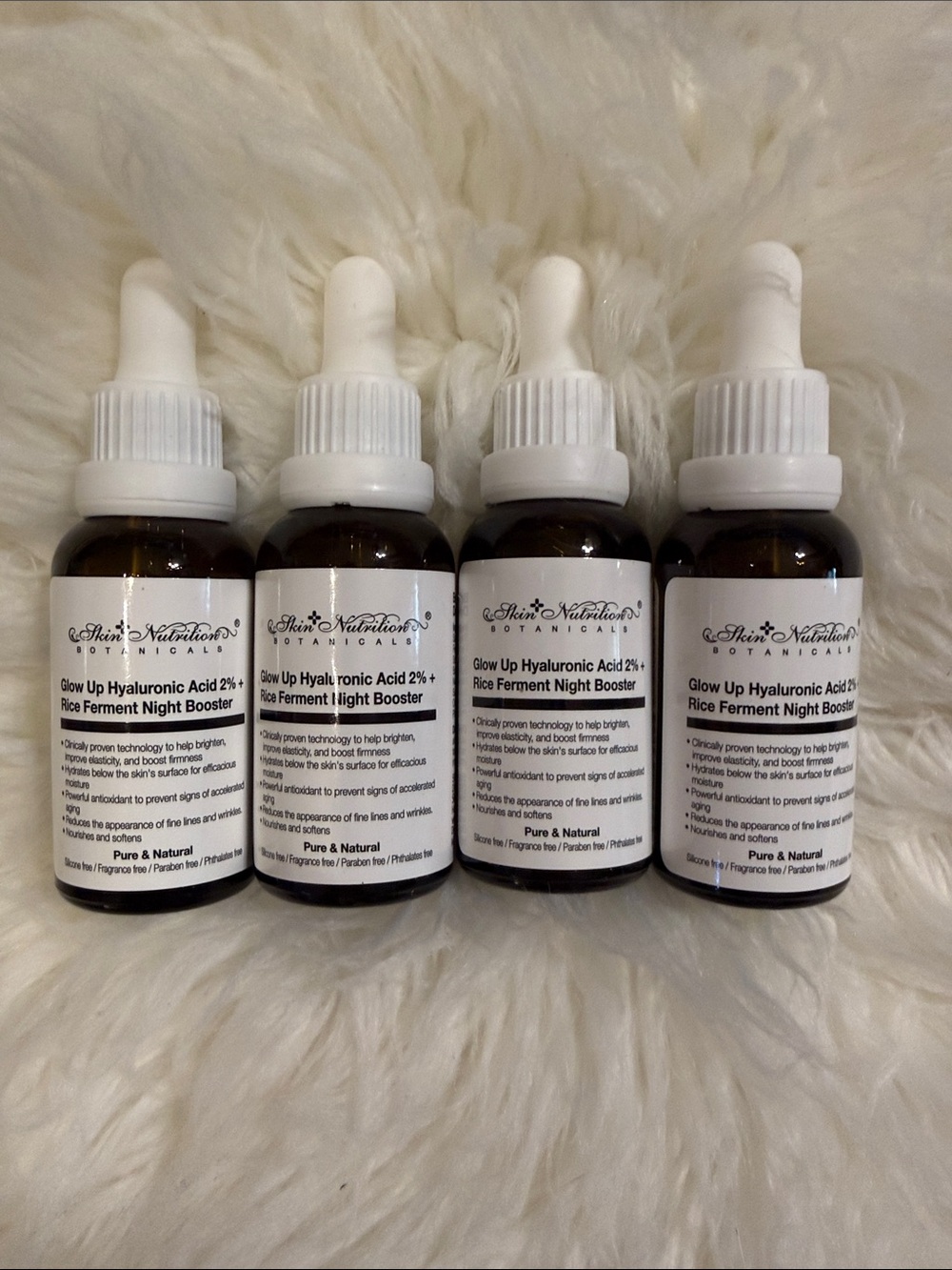 Skin Nutrition Botanicals Glow Up Hyaluronic Acid 2% Rice Ferment Night Booster